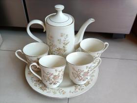 中国磁州窑象牙瓷6头茶具邯郸市春蕾瓷厂(未使用)
