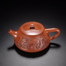 紫砂壶双龙石瓢周桂珍