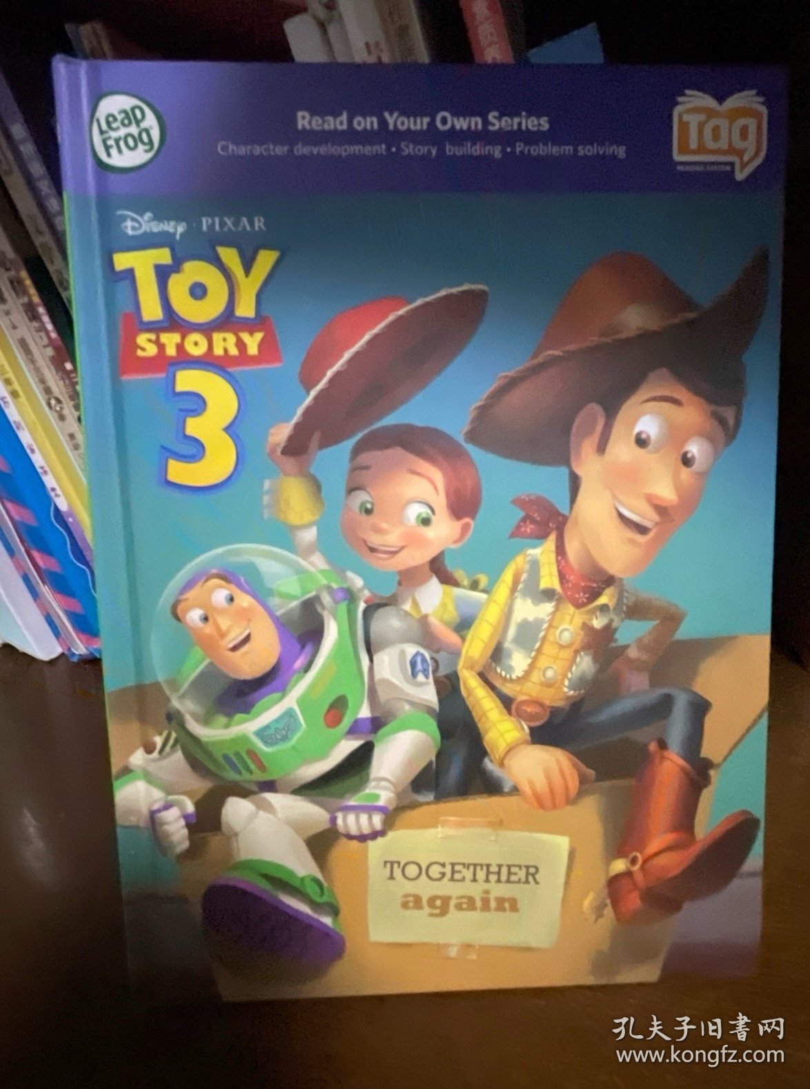 英文原版绘本 精装本 Leapfrog Leapreader 跳蛙点读 The Toy Story3-Together Again 玩具总动员3