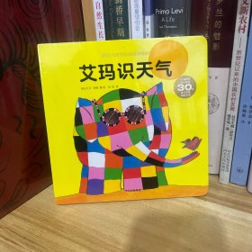 花格子大象艾玛认知启蒙纸板书：艾玛识天气*原装塑封未拆