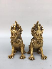 斑铜精工麒麟，
