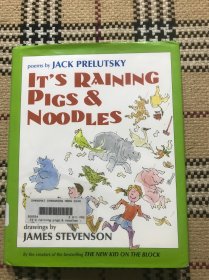 【英文】【儿童读物】It's Raining Pigs & Noodles（插画精装本） 品相自鉴