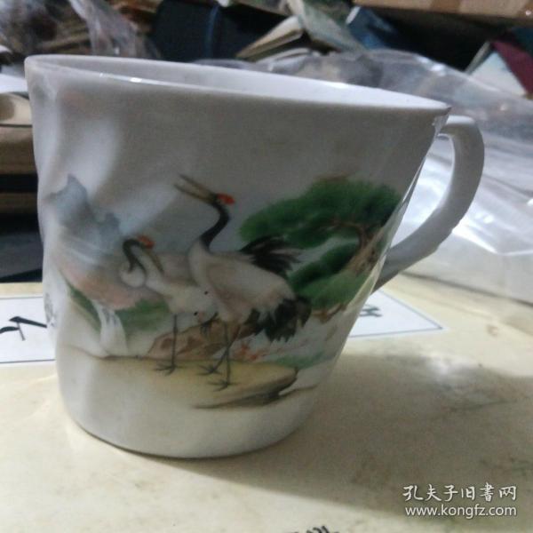松鹤图茶杯（瓷杯）