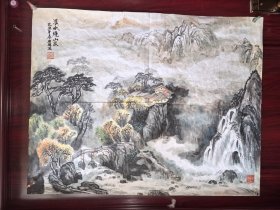 画家郑期麟°(1924年-2012年)，字鹤声， 号鹤叟，出生于江苏扬州°。他是著名的国画家、书法家和诗人，擅长山水、花鸟、人物等画作，尤其以山水画见长。郑期麟的作品风格独特，笔墨苍劲有力，意境深远，深受艺术界 赞誉。 郑期麟的作品多次参加国内外重要奖，其中包括1989年在日本举办的现代中国水墨画展，他的作品《徯愿》获得优秀奖。此外，他的作品还被多家博物馆和艺术机构收藏，如中国美术馆°、