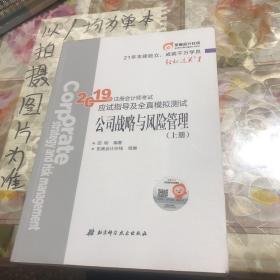 注册会计师2018教材东奥轻松过关1应试指导及全真模拟测试 公司战略与风险管理 上下册