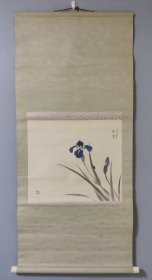 日本回流字画，花卉小虫图