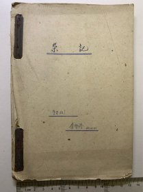 日记本，60年代李学修日记本。日记时间为1962.10.21～1963.06.17，日记仅写了20页，大部分还是抄写的诗词、思想感悟。自制的本子，尺寸为13*19厘米。非常有时代特色。