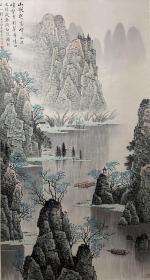 白雪石山水