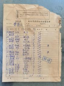 1970年安徽省邮电局农村电话话费清单