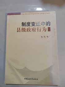 制度变迁中的县级政府行为:对A县个案的分析和研究