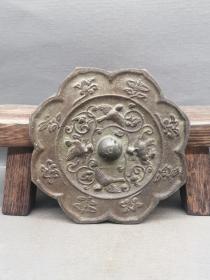 古玩铜器 收藏 青铜仿古镜 花鸟
材质：铜
产品规格 重量 如下图：