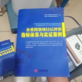 企业投资项目后评价指标体系与实证案例（几乎全新内干净）