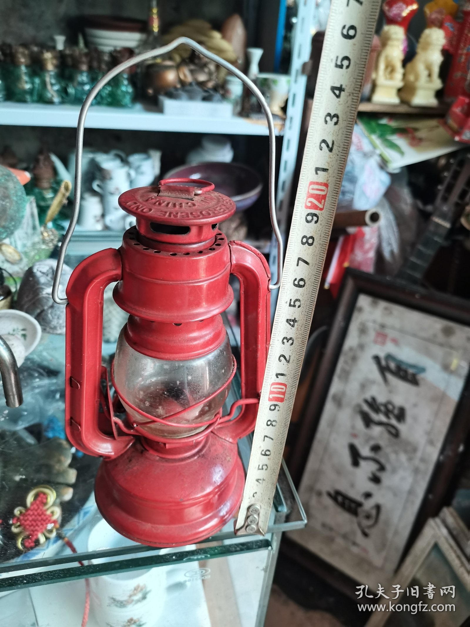 老手提油灯26厘米，如图，漂亮的