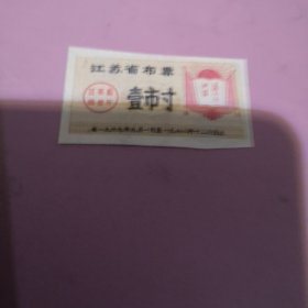 布票1967年江苏语录1寸