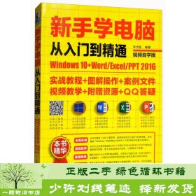 新手学电脑从入门到精通：Windows10+Word/Excel/PPT 2016（视频自学版）