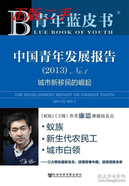 中国青年发展报告. （2013）No.1：城市新移民的崛起
