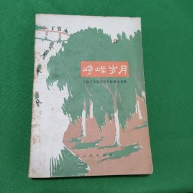 峥嵘岁月 红色文学 怀旧收藏 封面漂亮 色彩斑斓 白纸铅印本 私藏品较好 扉页有赠言