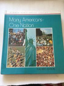 Mony Americons-One Nation 金钱美国——一个国家  英文版，硬精装    实物拍照   请看图