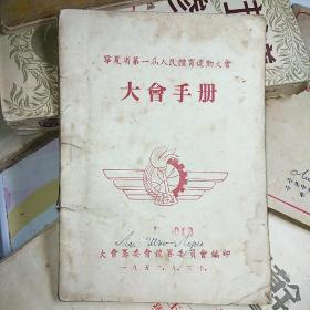 宁夏省第一届人民体育运动大会 大会手册  全网首现