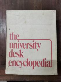 （英文原版）the university desk encyclopedial（精裝16開本巨厚大冊）大學案頭百科