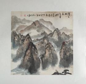 老书画  老国画 李传功  国画山水