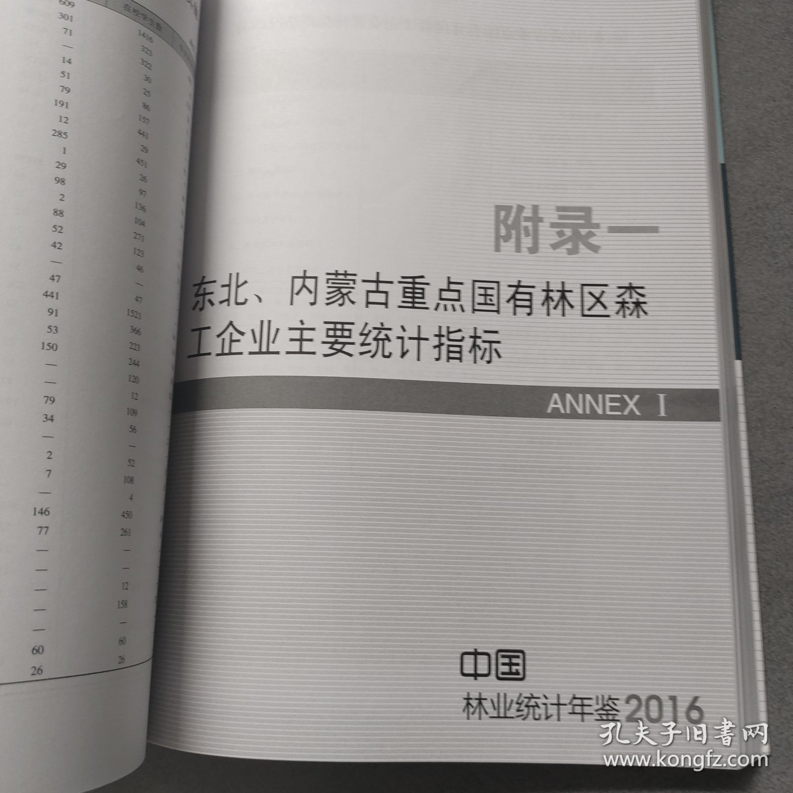 中国林业统计年鉴（2016）