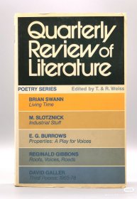 1978年版 Quarterly Review of Literature Poetry Series Edited by T. & R. Weiss（诗歌）英文原版书