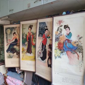 聊斋志异人物 四条屏 少见