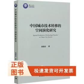 中国城市技术转移的空间演化研究