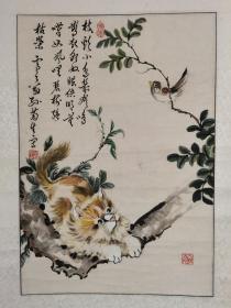 孙菊生花鸟国画作品