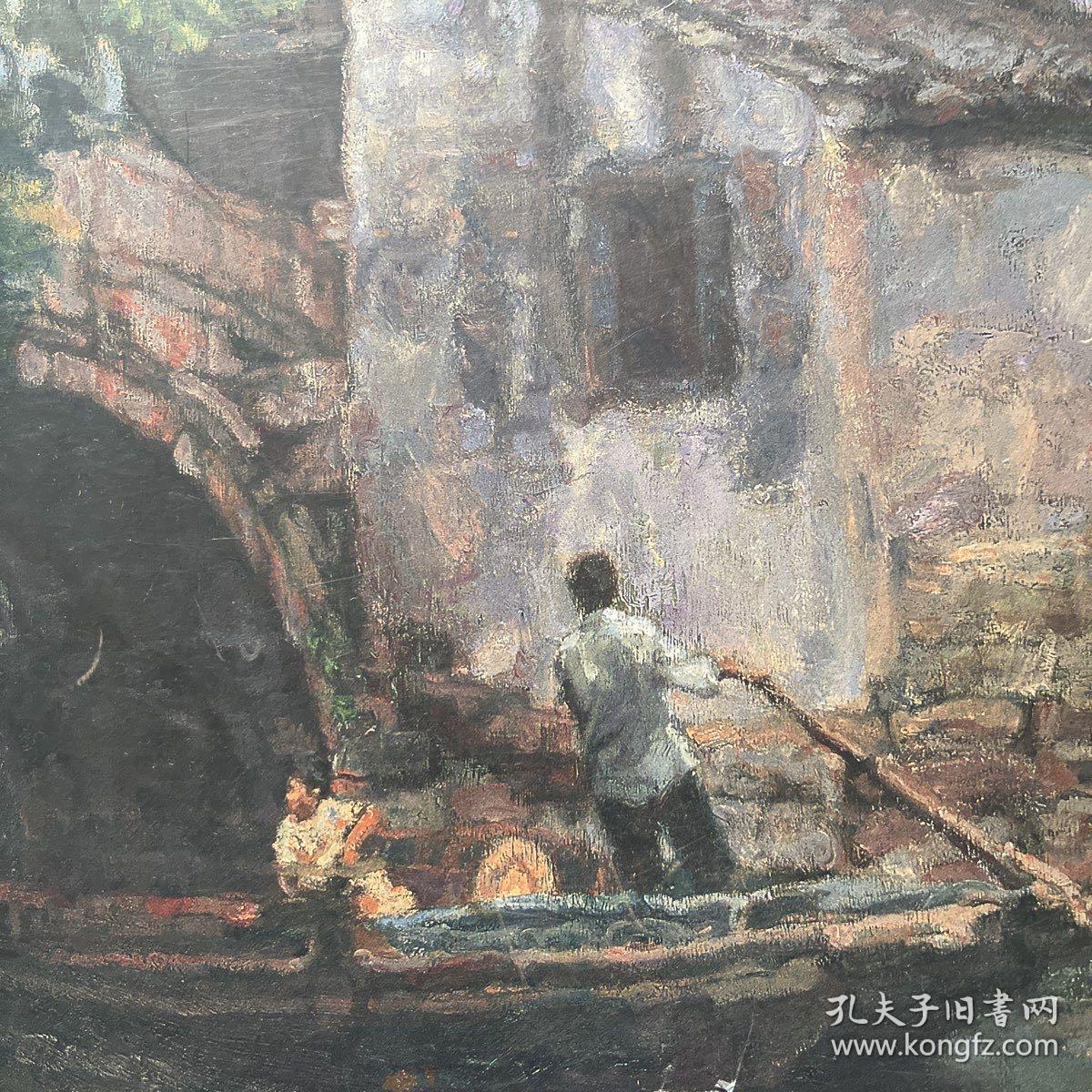 名家名画之廿一：陈逸飞江南水乡；陈逸飞油画六幅：1995年恋歌、1994年山地风、1988年二重奏、1991年浔阳遗韵、1990年法国号、1987年长笛手等，林风眠抚琴仕女图、山居；岳敏君游泳池；金丝笼；林风眠仙人掌