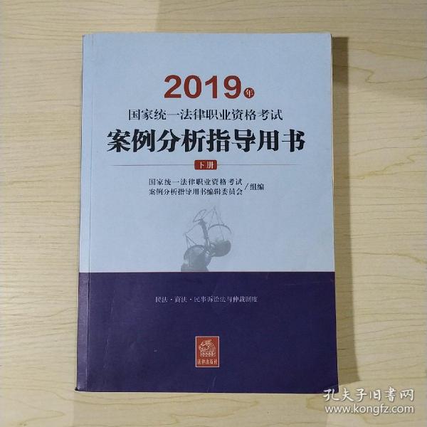 司法考试2019 2019年国家统一法律职业资格考试案例分析指导用书（全2册）