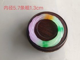 清代传世翡翠麻花手镯