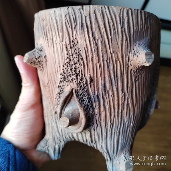 民国晚期到建国初平定紫砂花盆！