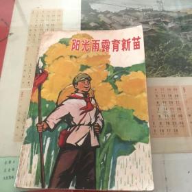 版—阳光雨露育新苗，有毛主席语录，保真包老，色彩浓厚，（内屋一号书柜下面）