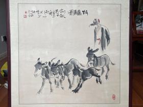 李留海国画《牧驴图》