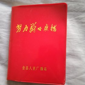 金县人民广播站:努力学习广播笔记本(有水渍丶有11页写字)