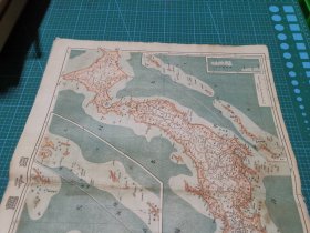 清代地图 光绪三十二年 1906年《二十世纪中外大地图》散页 第三十二图 日本 含（日据）台湾及其附属岛屿