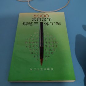 5000常用汉字，钢笔三体字帖