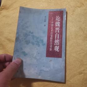 论魏晋自然观:中国艺术自觉的哲学考察  九品无字迹无划线 一处签字