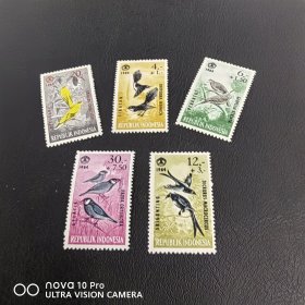 印度尼西亚 美丽、可爱的鸟类邮票新票 非常精美！漂亮！全品 收藏 保真