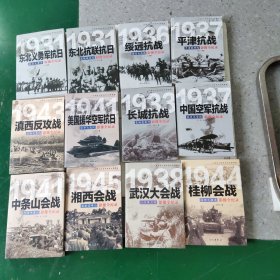 中国抗日战争战场全景画卷 影像全纪录 12本合售
