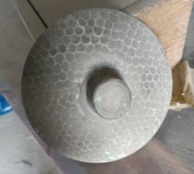 手工锤碟铜盖，铜砝码两件合售