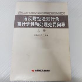 违反财经法规行为审计定性和处理处罚向导（上）