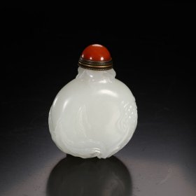 清代 和田玉鼻烟壶