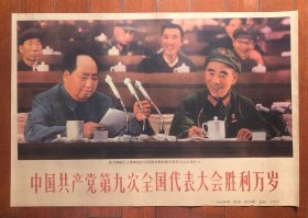 中国共产党第九次全国代表大会胜利万岁 宣传画 75x51厘米 收藏