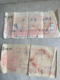 民国 广东省政府财政厅征收临时地税收据 不同5张 开平县