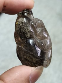 发晶老挂件