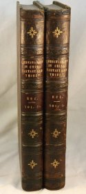 法国汉学家古伯察作品，1857年英文版《基督教在中国，鞑靼和西藏》CHRISTIANITY IN CHINA TARTARY AND TIBET  2卷全