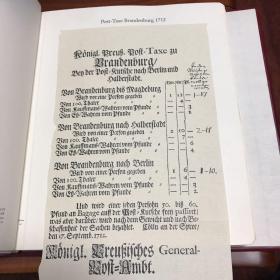 德国邮政档案（复刻版）－勃兰登堡税单1712年